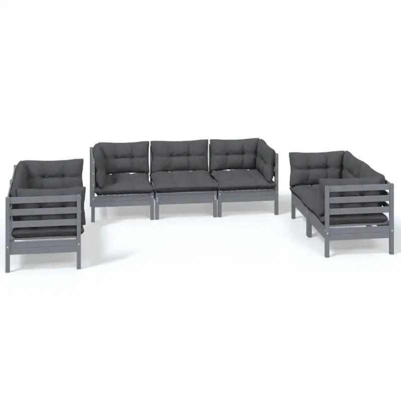Lounge tuinset van massief grenenhout voor comfortabel buiten zitten - Tuinsets