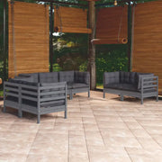 Lounge tuinset van massief grenenhout voor comfortabel buiten zitten - Tuinsets