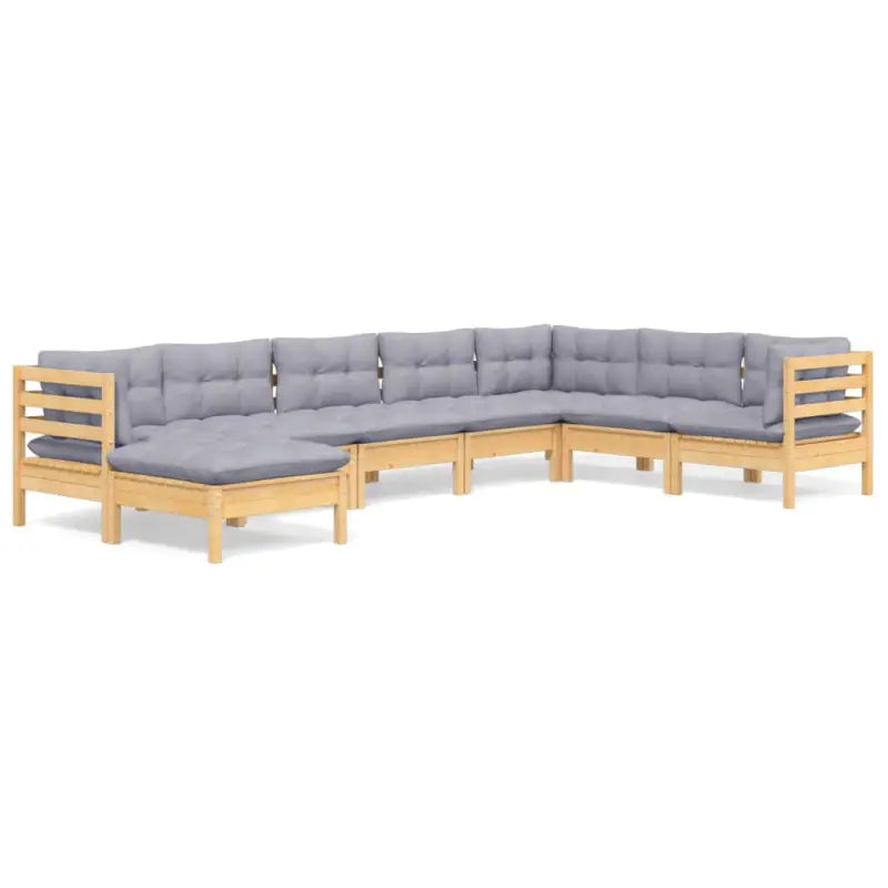Lounge tuinset van massief grenenhout voor ontspannen buitenleven - Tuinsets