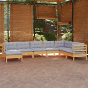 Lounge tuinset van massief grenenhout voor ontspannen buitenleven - Tuinsets