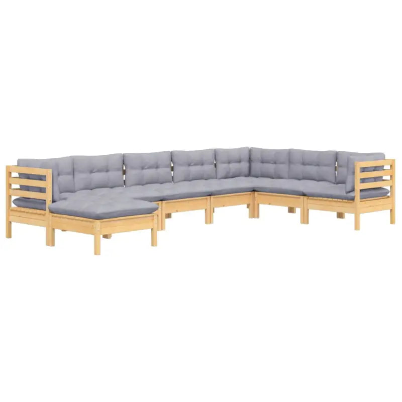 Lounge tuinset van massief grenenhout voor ontspannen buitenleven - Tuinsets