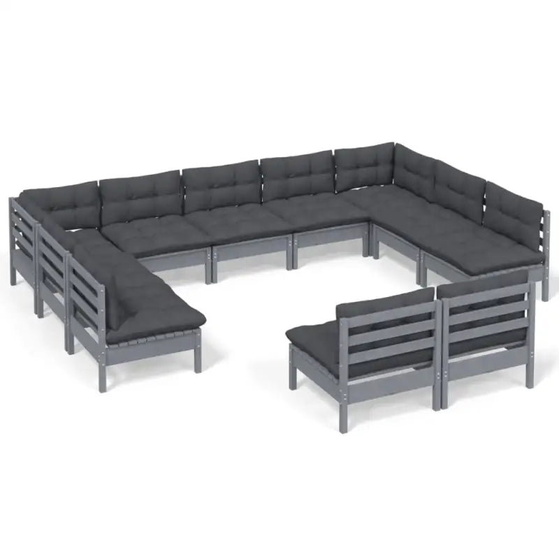 Lounge tuinset van massief grenenhout voor ontspanning en gezelligheid - Tuinsets