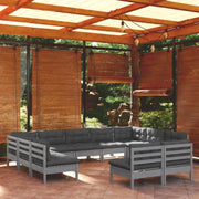 Lounge tuinset van massief grenenhout voor ontspanning en gezelligheid - Tuinsets