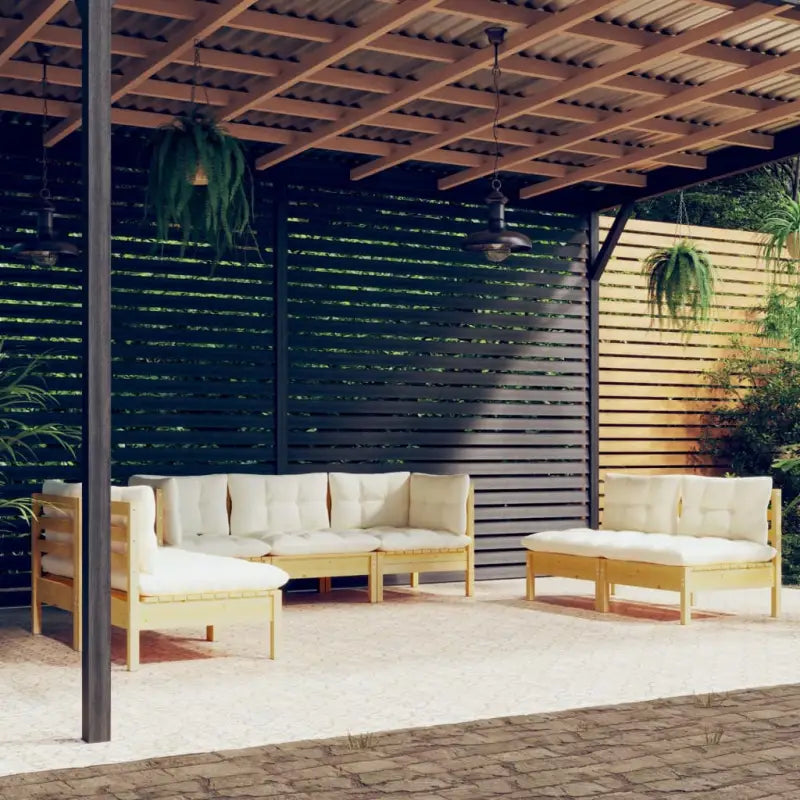 Lounge Tuinset van Massief Grenenhout voor Ontspanning en Gezelligheid - Tuinsets