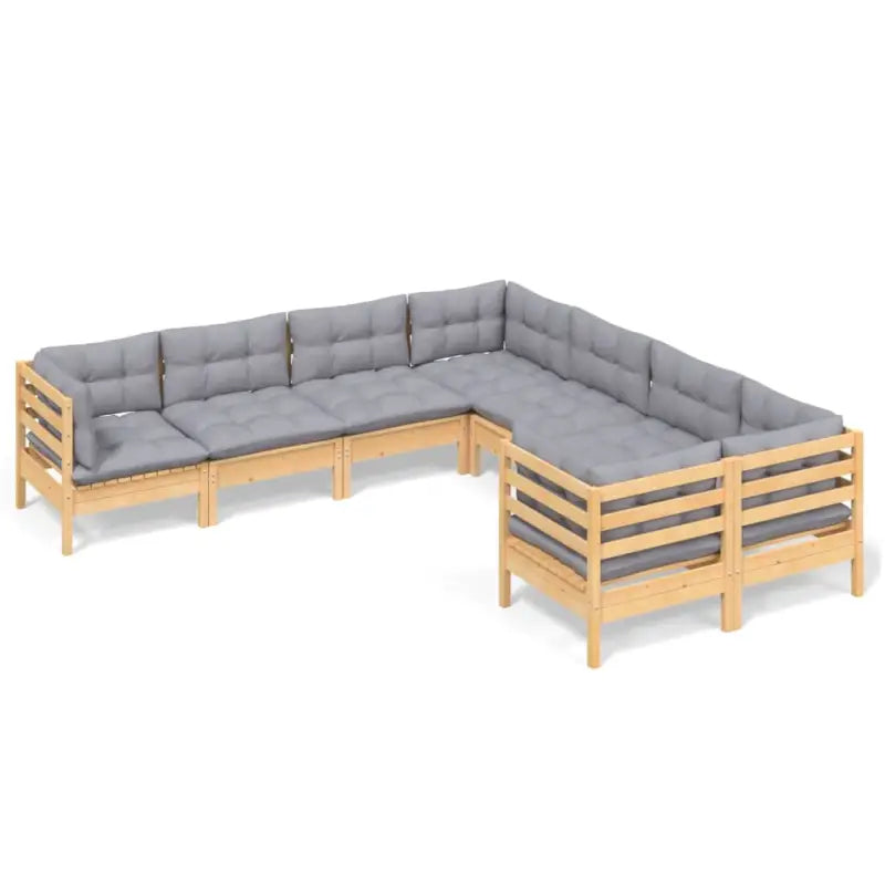 Lounge tuinset van massief grenenhout voor ontspanning en gezelligheid - Tuinsets