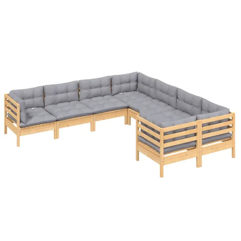 Lounge tuinset van massief grenenhout voor ontspanning en gezelligheid - Tuinsets