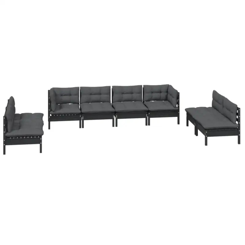 Lounge tuinset van massief grenenhout voor ontspanning en gezellige momenten - Tuinsets