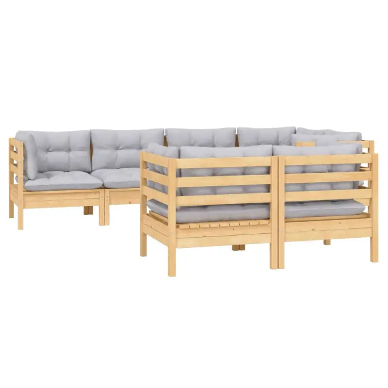 Lounge Tuinset van massief grenenhout voor ontspanning en samenzijn - Tuinsets