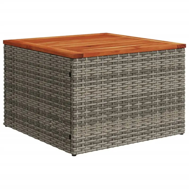 Lounge Tuinset van Poly Rattan en Gepoedercoat Staal in Grijs Materiaal - Tuinsets