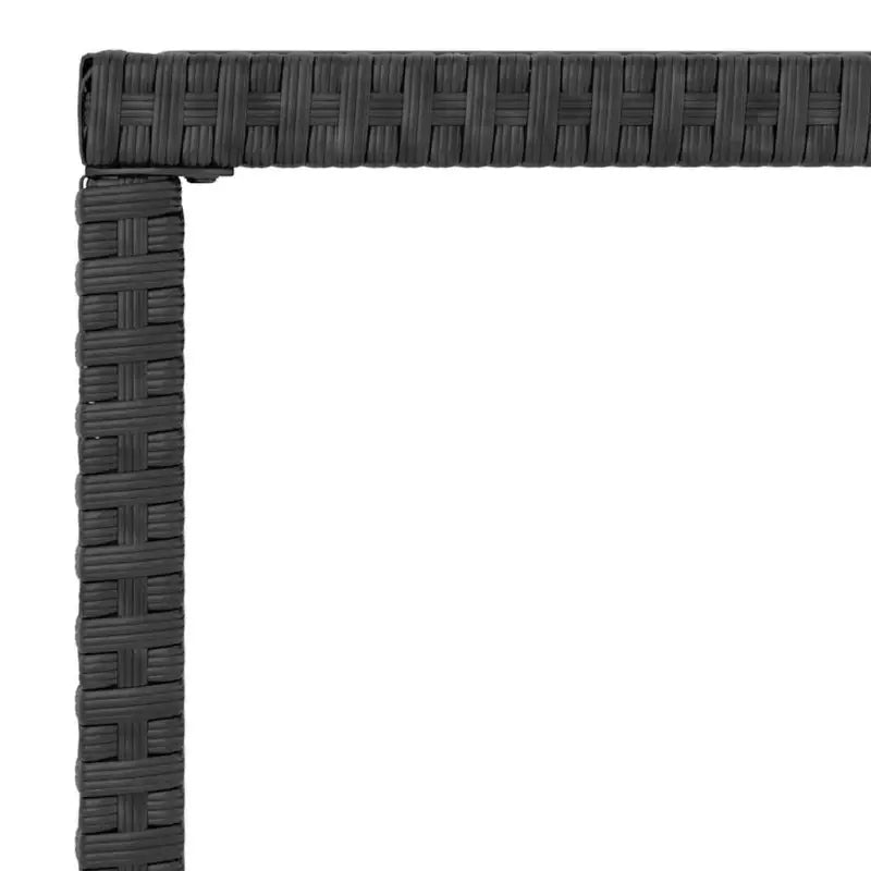 Lounge tuinset van poly rattan en gepoedercoat staal met afmetingen - Tuinsets