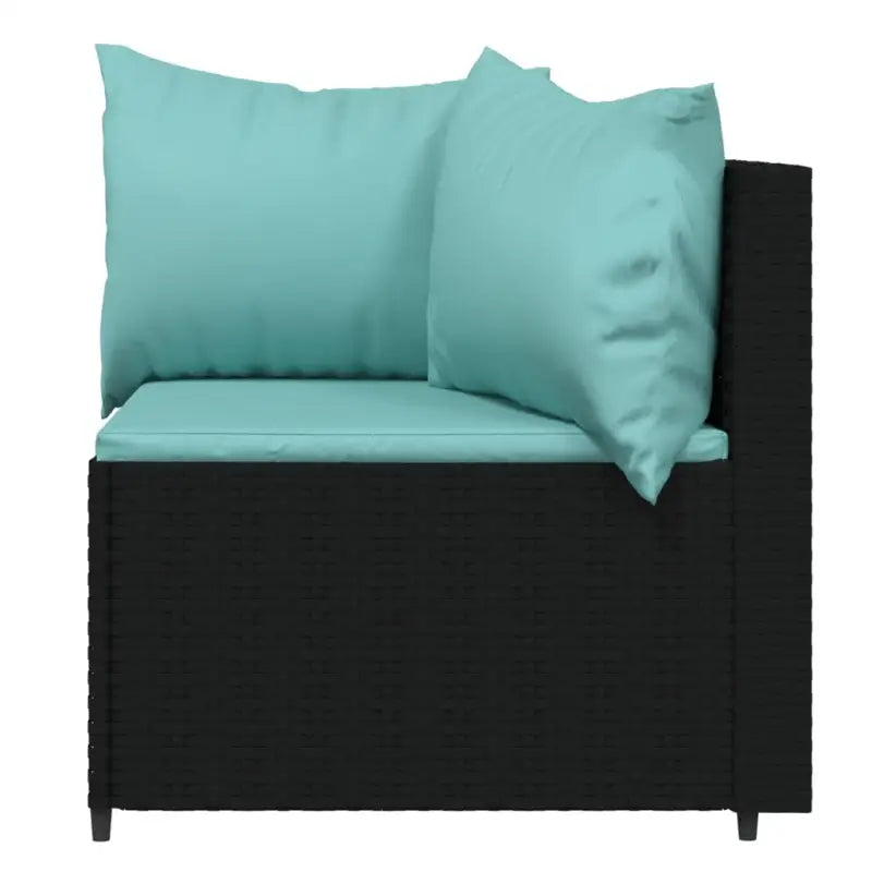 Lounge Tuinset van Poly Rattan met Eenvoudig Schoon en Geharde Glas - Tuinsets