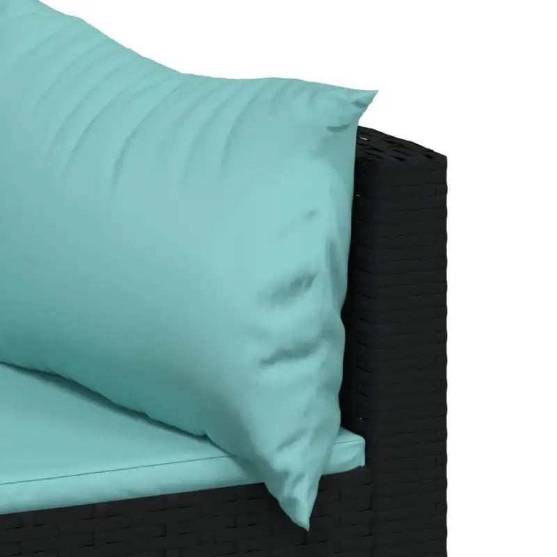 Lounge Tuinset van Poly Rattan met Eenvoudig Schoon en Geharde Glas - Tuinsets