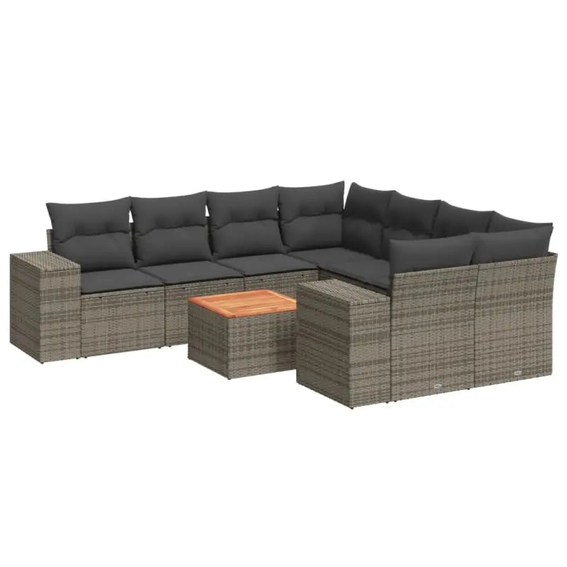 Lounge Tuinset van Waterdichte Tas in Grijs Materiaal en Gepoedercoat Staal - Tuinsets