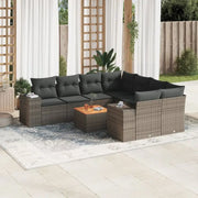 Lounge Tuinset van Waterdichte Tas in Grijs Materiaal en Gepoedercoat Staal - Tuinsets