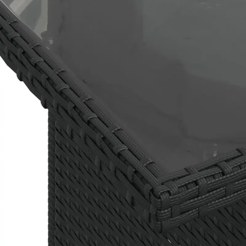 Lounge tuinset van zwart gepoedercoat staal met comfortabele afmetingen - Tuinsets