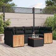 Lounge tuinset van zwart materiaal en gepoedercoat staal voor buiten - Tuinsets