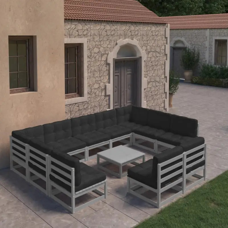 Lounge Tuinset voor Ontspanning en Gezelligheid - Grijs / Ja - Tuinsets