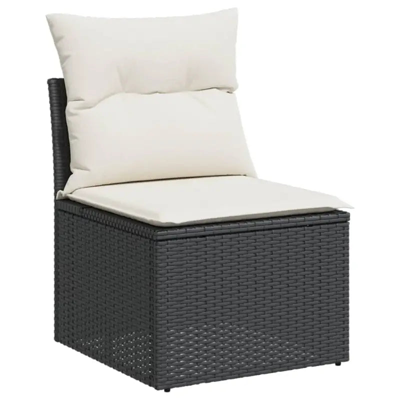Lounge Tuinset Zwart met Waterdichte Tas en Gepoedercoat Staal - Tuinsets