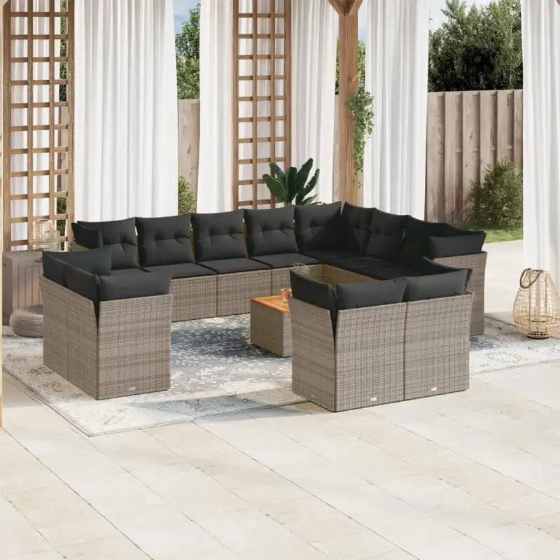 Lounge tuinsets in grijs materiaal met waterdichte tas en gepoedercoat staal - Tuinsets
