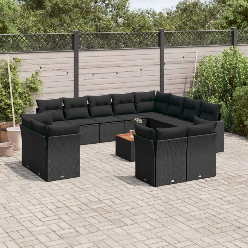Lounge tuinsets in grijs materiaal met waterdichte tas en gepoedercoat staal - Zwart - Tuinsets