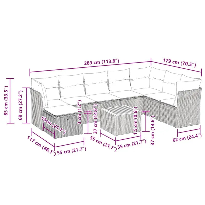 Lounge tuinsets van gepoedercoat staal voor comfortabele buitenruimte - Tuinsets