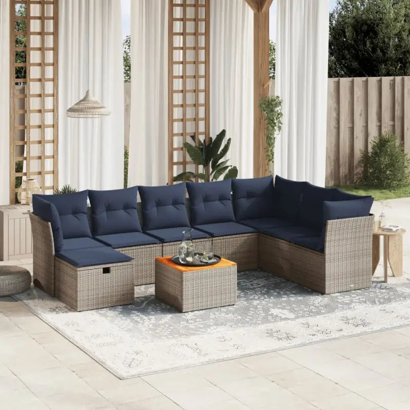 Lounge tuinsets van gepoedercoat staal voor comfortabele buitenruimte - Grijs / zonder opbergruimte - Tuinsets