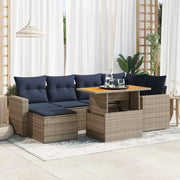 Lounge tuinsets van grijs materiaal en gepoedercoat staal - Tuinsets