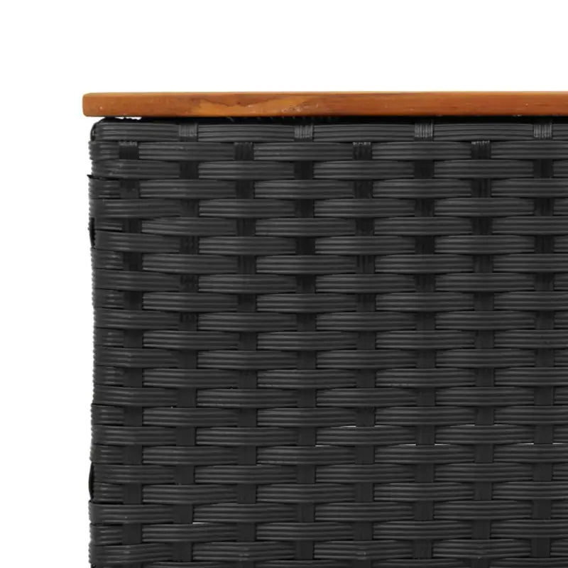 Lounge tuinstoelen in zwart materiaal met natuurlijke afwerking en afmetingen - Tuinsets