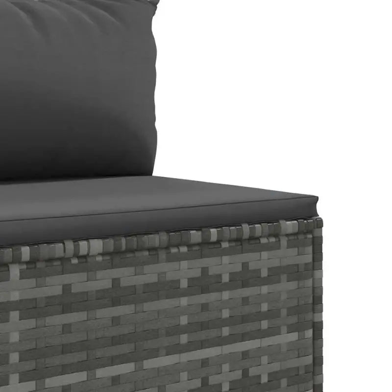 Lounge tuinstoelen set met grijs materiaal en gepoedercoat staal - Tuinsets