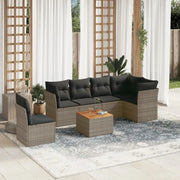 Lounge tuintafelset met waterdichte tas en grijs gepoedercoat staal - Tuinsets
