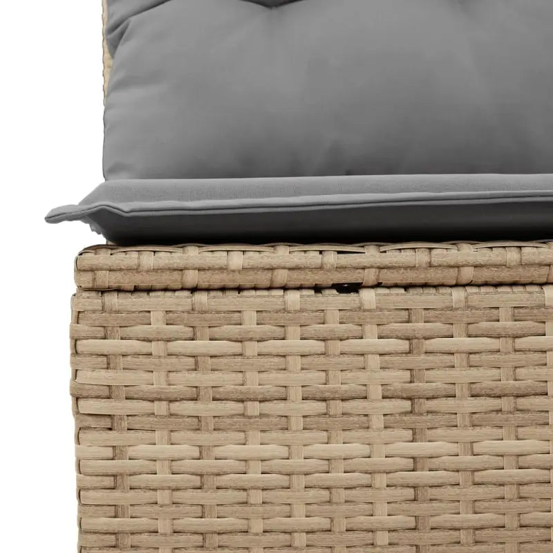 Lounge tuintafelset van gepoedercoat staal met beige materiaal - Tuinsets