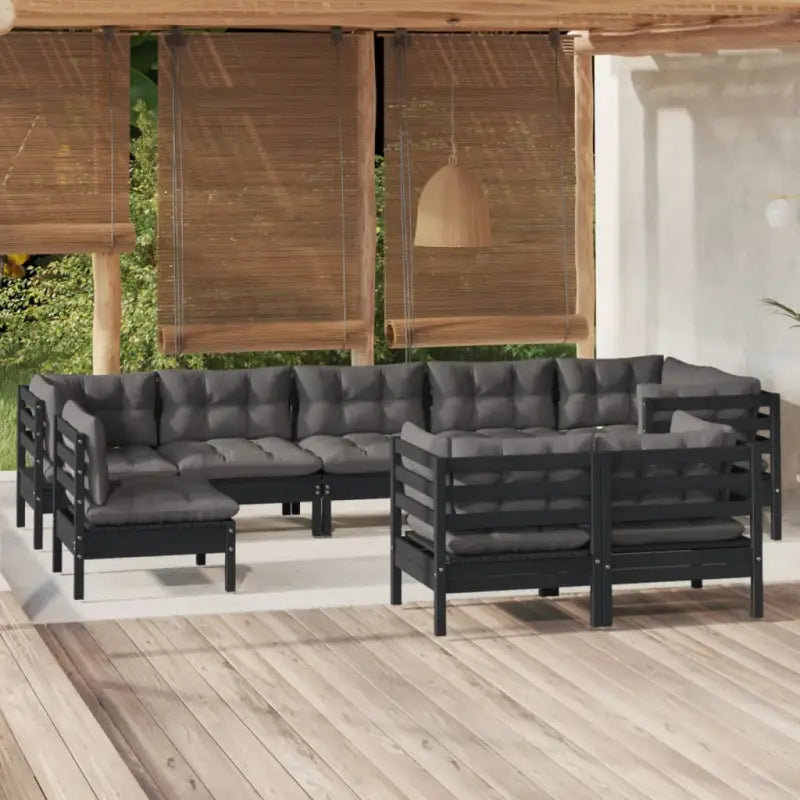 Lounge tuintafelset van massief grenenhout voor ontspanning - Tuinsets