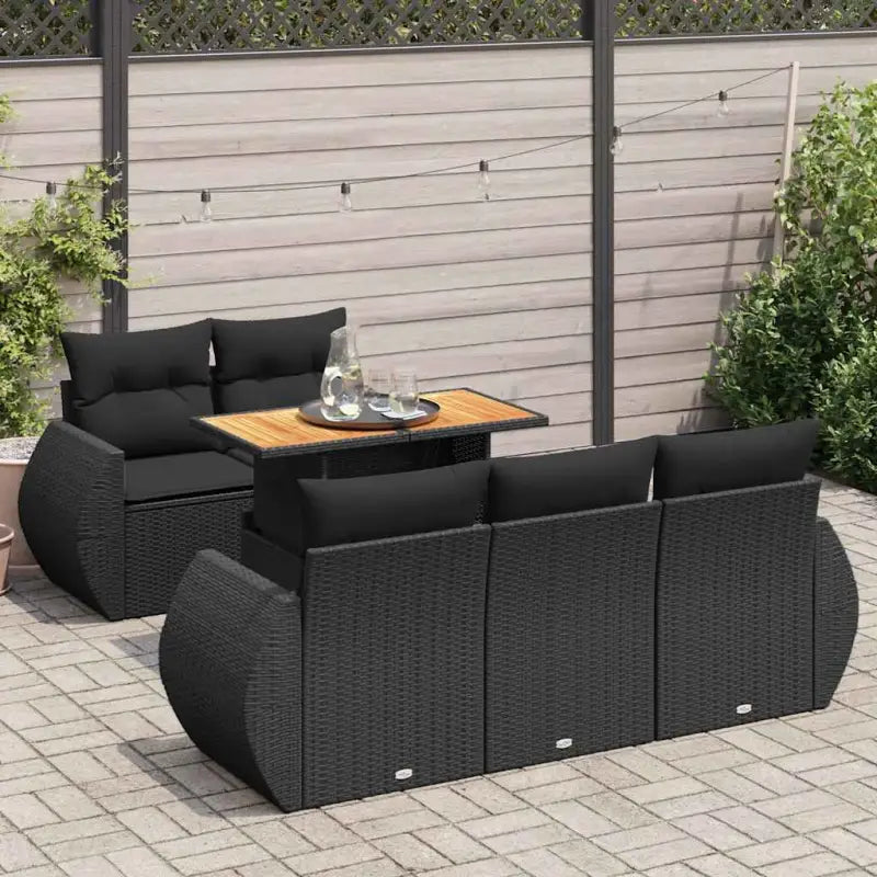 Loungebank in zwart materiaal met waterdichte tas en gepoedercoat staal - Zwart / met opbergruimte - Tuinsets