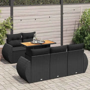 Loungebank in zwart materiaal met waterdichte tas en gepoedercoat staal - Tuinsets