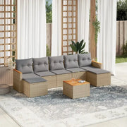 Loungebank set met beige materiaal en waterdichte tas van gepoedercoat staal - Tuinsets