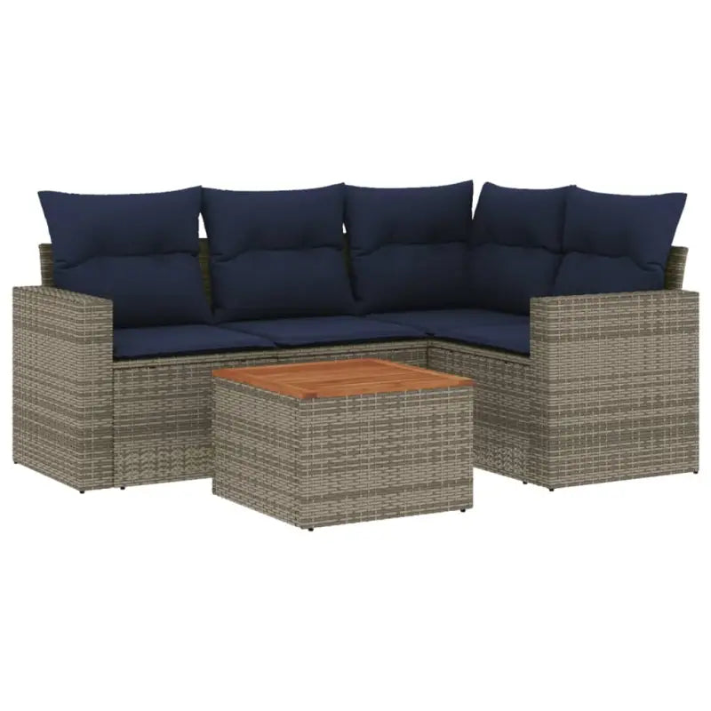 Loungebank set met waterdichte tas en grijs gepoedercoat staal - Grijs - Tuinsets