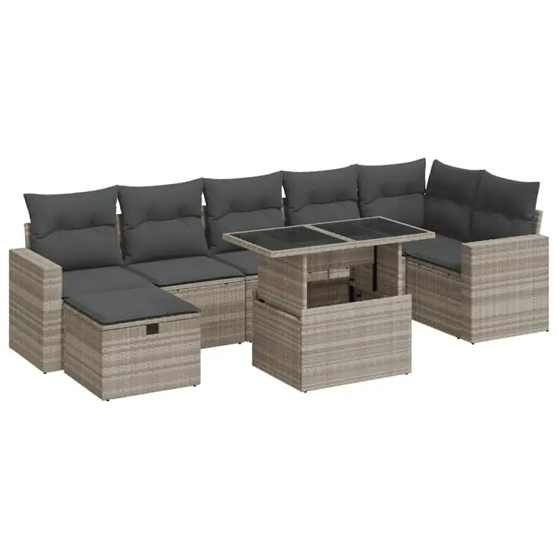Loungebank tuinset van gepoedercoat staal met waterdichte tas - Tuinsets