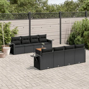 Loungebank van gepoedercoat staal met zwart materiaal en waterdichte tas - Tuinsets