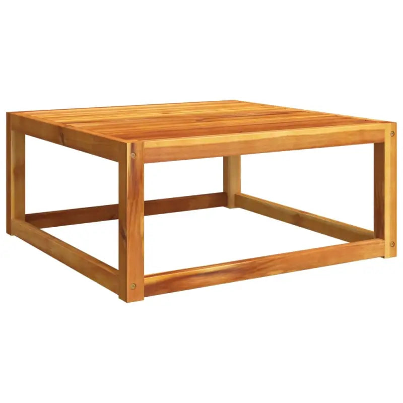 Loungebank van massief acaciahout met kleur per rattan en comfortabele rugkussens - Tuinsets