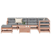 Loungebank van massief Douglas hout met gelat ontwerp voor de tuin - Tuinsets