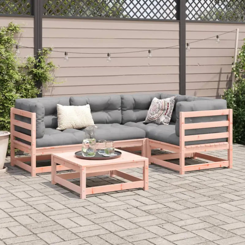 Loungebank van massief douglas vurenhout voor buiten ontspanning - Tuinsets