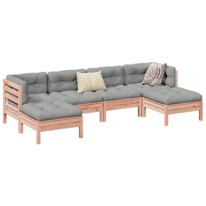 Loungebank van massief douglas vurenhout voor tuin en terras - Tuinsets