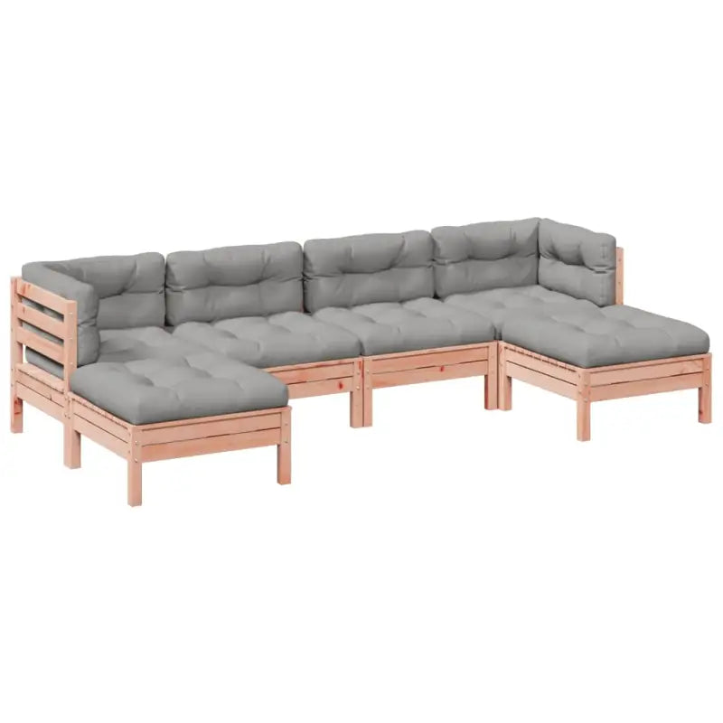 Loungebank van massief douglas vurenhout voor tuin en terras - Tuinsets