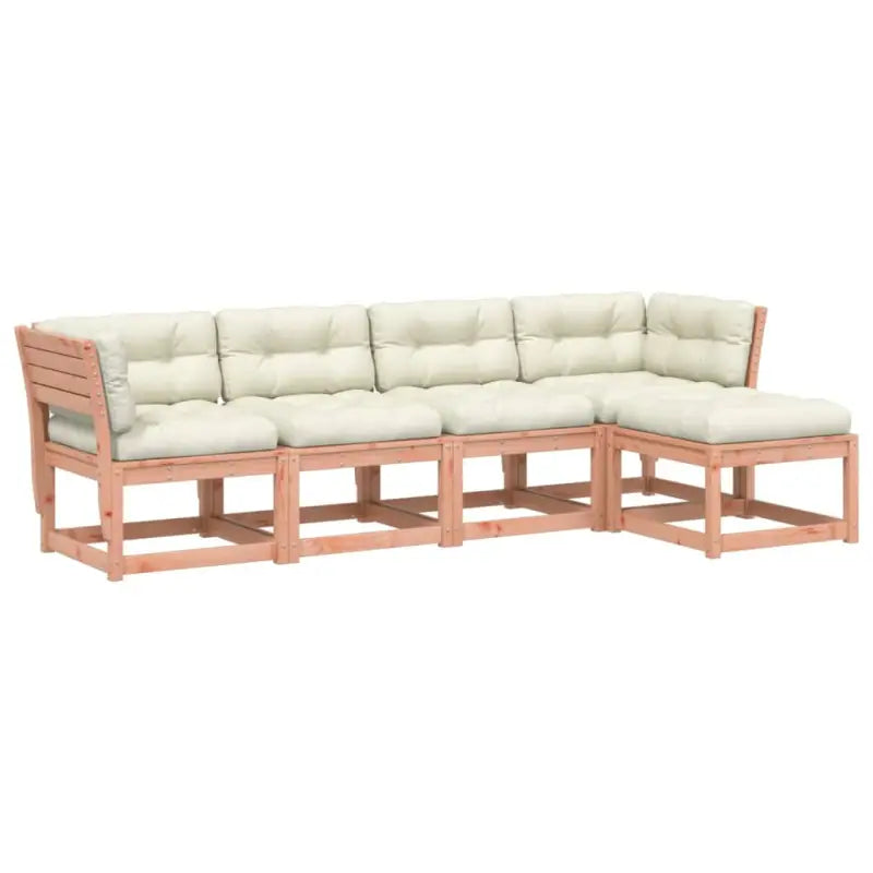 Loungebank van massief Douglashout met comfortabele zitervaring voor tuin - Tuinsets
