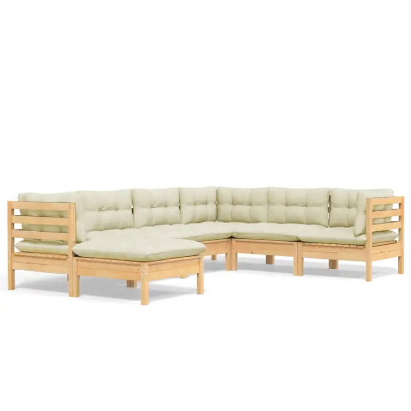Loungebank van massief grenenhout voor in de tuin - Tuinsets