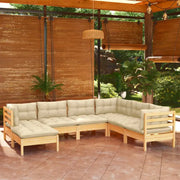 Loungebank van massief grenenhout voor in de tuin - Tuinsets