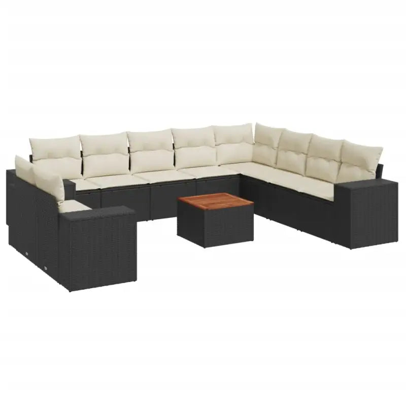 Loungebank van zwart gepoedercoat staal met comfortabele afmetingen - Tuinsets