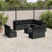 Loungebank van zwart gepoedercoat staal met waterdichte tas voor tuin - Tuinsets