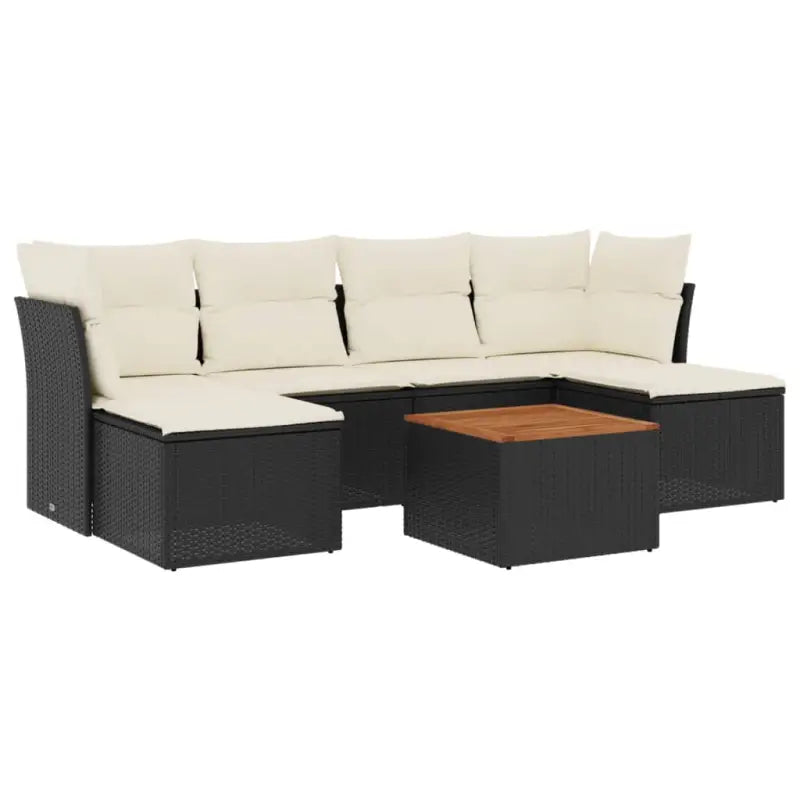 Loungebank van zwart gepoedercoat staal voor terras en tuin - Tuinsets