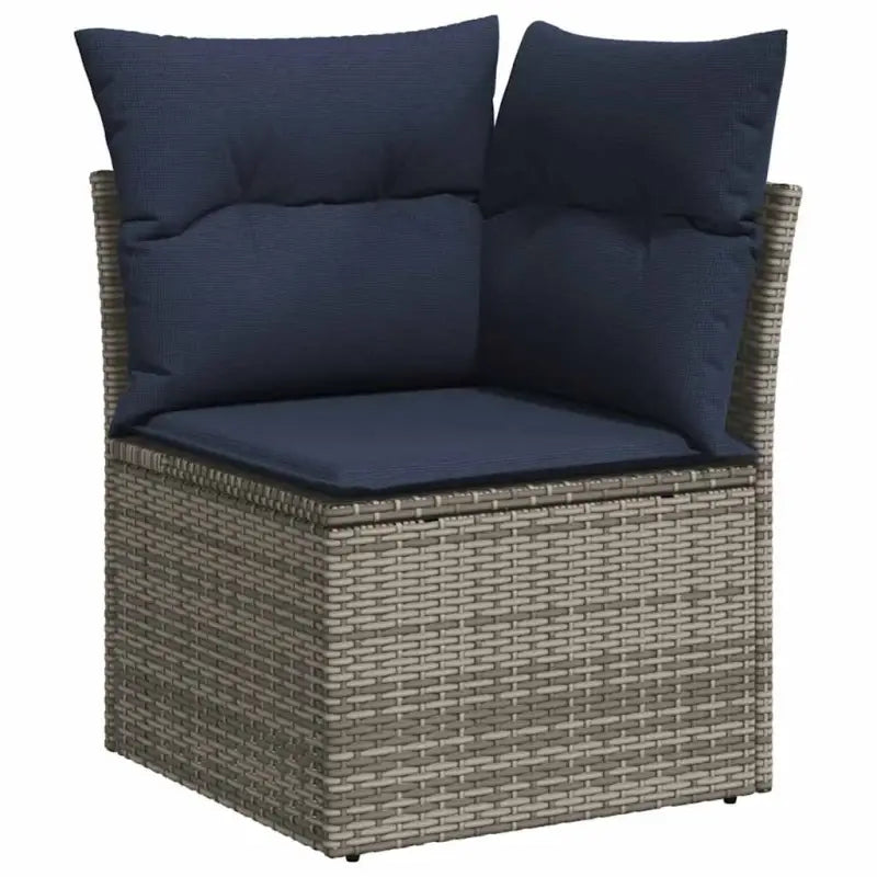 Loungebank voor buiten in grijs materiaal en gepoedercoat staal - Grijs - Tuinsets